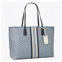 Cheap Tory Burch Gemini Link Canvas Top-Zip Tote Bag For Sale