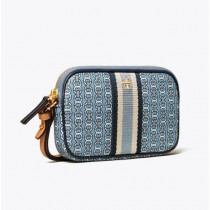 Cheap Tory Burch Gemini Link Canvas Wristlet For Sale