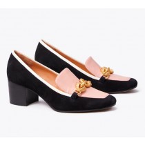 Cheap Tory Burch Jessa Suede Mid-Heel Pump For Sale