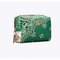 Cheap Tory Burch Robinson Bandana Print Small Makeup Bag For Sale
