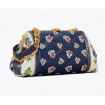 Discount Tory Burch Cleo Quilted Floral  Bag For Sale