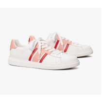 Discount Tory Burch Howell Court Striped Sneaker Outlet Sale