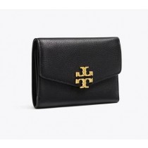 Discount Tory Burch Kira Mixed-Materials Medium Flap Wallet Sale Online