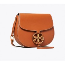 Discount Tory Burch Miller Metal-Logo Saddlebag Outlet Sale