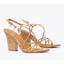 Discount Tory Burch Penelpe Metallic Sandals On Sale
