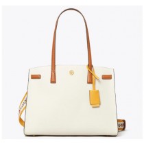 Fake Tory Burch Walker Color-Block Satchel, Webbing Strap On Sale