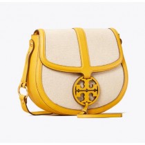 Replica Tory Burch Miller Canvas Quadrant Saddlebag For Sale