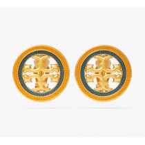 Replica Tory Burch Miller Guilloche Clip-On Earring For Sale