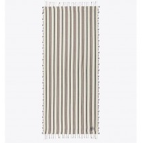 Replica Tory Burch Striped Crochet Oblong Blanket Scarf On Sale