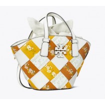 Wholesale Tory Burch Mcgraw Floral Woven Mini Shopper Tote Sale Online