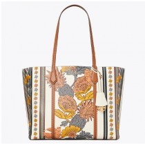 Wholesale Tory Burch Perry Printed Triple-Compartment Tote On Sale