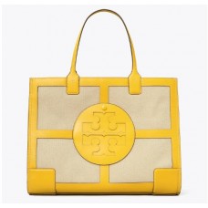 Cheap Tory Burch Ella Canvas Quadrant Tote Bag Outlet Sale