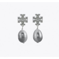 Cheap Tory Burch Kira Pavé Pearl Drop Earring For Sale