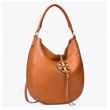 Cheap Tory Burch Miller Metal-Logo Slouchy Hobo For Sale