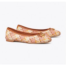 Cheap Tory Burch Tory Charm Woven Ballet Flat On Sale