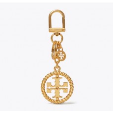 Cheap Tory burch Twisted Logo Key Ring Sale Online