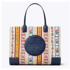 Discount Tory Burch Ella Webbing Patchwork Tote Bag On Sale