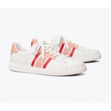 Discount Tory Burch Howell Court Striped Sneaker Outlet Sale
