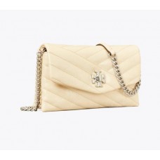 Discount Tory Burch Kira Chevron Textured Chain Wallet Online