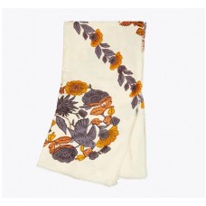Discount Tory Burch Wonderland Vine Jacquard Traveler Scarf For Sale