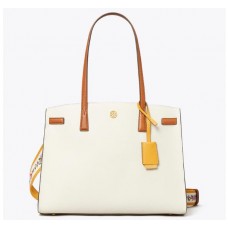 Fake Tory Burch Walker Color-Block Satchel, Webbing Strap On Sale