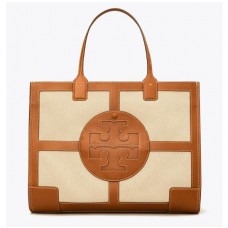 Knock Off Tory Burch Ella Canvas Quadrant Tote Bag For Sale