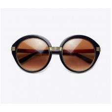 Knock Off Tory Burch Kira Striped Round Sunglasses For Sale