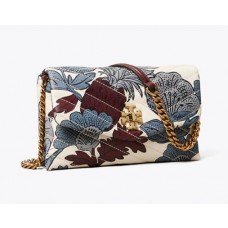 Replica Kira Chevron Printed Chain Wallet Outlet Sale