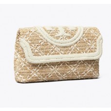 Replica Tory Burch Fleming Soft Straw Clutch  On Sale