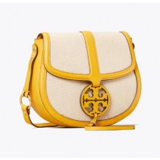 Replica Tory Burch Miller Canvas Quadrant Saddlebag For Sale