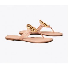 Replica Tory Burch Miller Metal-Logo Sandals, Leather For Sale
