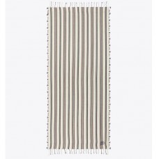 Replica Tory Burch Striped Crochet Oblong Blanket Scarf On Sale