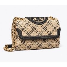 Wholesale Tory Burch Fleming Soft Straw Small Convertible Shoulder Bag For Sale