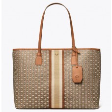 Wholesale Tory Burch Gemini Link Canvas Top-Zip Tote Bag Sale Online