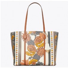 Wholesale Tory Burch Perry Printed Triple-Compartment Tote On Sale
