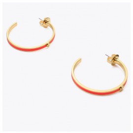 Wholesale Tory Burch Kira Enameled Hoop Earring For Sale