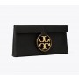 Cheap Tory Burch Miller Metal-Logo Clutch For Sale