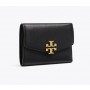 Discount Tory Burch Kira Mixed-Materials Medium Flap Wallet Sale Online