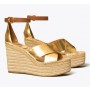 Replica Tory Burch Selby Metallic Wedge Espadrille Sandals On Sale